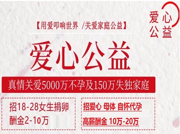 惠农捐卵助孕生子 爱心志愿者招募